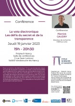 Affiche conférence Pierrick Gaudry