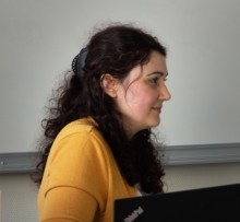 Muriel Bordessoulles lors de la soutenance Muriel Bordessoulles
