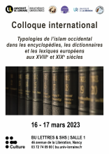 [Colloque] "Typologies de l’islam occidental" à la BU Lettres & SHS
