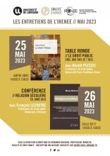 Entretiens de l'IRENEE] Benoît PLESSIX // François LECOUTRE