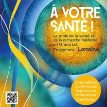 Visuel de l'évènement "À votre santé" sur fond d'une cellule colorisée