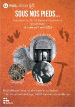 Affiche de l'expo : "Sous nos pieds"