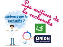 Infographie "les métiers de la recherche"