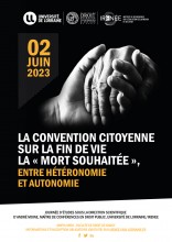 La convention citoyenne sur la fin de vie - la "mort souhaitée"