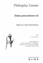 Couverture Philosophia Scientiae 27-2 Couverture Philosophia Scientiae 27-2