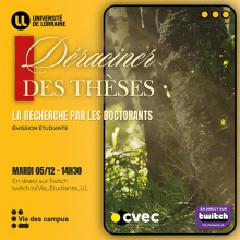 Déraciner des thèses - Visuel de l'émission