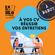 Affiche À vos CV - Réussir vos entretiens