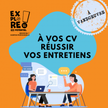 Affiche A vos CV - Réussir vos entretiens