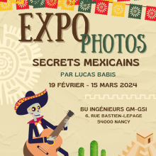 Affiche expo illustration dia de muertos cactus