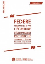 journée d'études, FEDERE, Recherche, recherches collaboratives, INSPÉ de Lorraine, GIS Éducation et Formation Grand Est