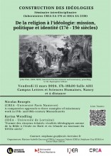 IDEA - Séminaire Construction des Idéologies - De la religion à l'idéologie : mission, politique et identité (17è/19è siècles)