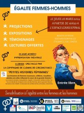 Affiche manifestation 28 mars 2024 egalite femme homme Affiche manifestation 28 mars 2024 egalite femme homme
