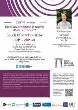 Affiche conférence de Virginie Bonnaillie Noël