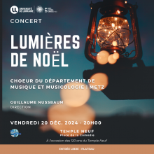 Concert - Choeur du Département de musicologie | UFR ALL - Metz