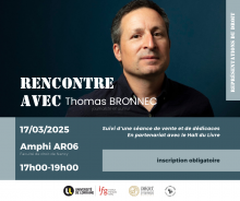 Affiche Rencontre avec Thomas Bronnec