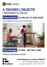 Affiche exposition ergonomie au travail