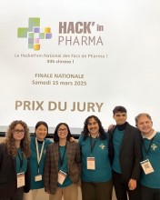 Photo de l'équipe nancéienne au Hack'in pharma 2025