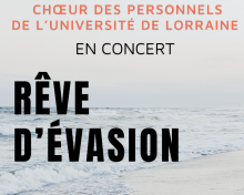 Affiche du concert du Choeur des personnels de l'Université de Lorraine