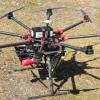 Drone équipé de caméra LiDAR prêt au décollage Drone équipé d'une caméra LiDAR prêt au décollage