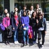 Les doctorants de l’UHK sur le parvis de l’ATILF, 44 avenue de la Libération, Nancy [laboratoire mixte de recherche CNRS/UL]