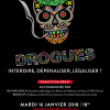 Flyer projection-débat "DROGUES : interdire, dépénaliser, légaliser ?"