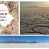 Paysages actuels du Salar de Uyuni (3660 m) (Crédit : P.-H. Blard). Il y a 15 500 ans, le Salar, le plus grand désert salé du monde, était immergé sous environ 100 m d’eau. Le Tunupa était alors une île isolée au centre du paléolac Tauca.