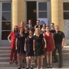 Une partie de la promotion, accompagnée de quelques enseignants-chercheurs