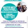 Affiche master MEEF inspé de lorraine