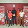 Sakoba Keita, Mohammed Marrakchi et l'équipe de direction de STAPS Nancy L'équipe de direction de la Faculté des Sciences du Sport avec le président de l'association Cesam et le président de la Fédération de Basketball de Guinée