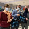 De gauche à droite : Julia Yamnenko et Oleksandr Bondarenko – enseignants-chercheurs à KPI, Damien Guilbert – enseignant-chercheur au GREEN