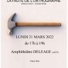 Affiche de la pièce de théâtre "La Convivialité" Représentation de la pièce de théâtre "La Convivialité" sur le Campus Lettres & Sciences humaines de Nancy