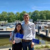 Bleona Rugovaj et Mathieu Klein (Maire de Nancy) Bleona Rugovaj et Mathieu Klein (Maire de Nancy) posent devant le Port de Plaisance Saint-Georges