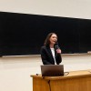 Blandine Hubert (2LPN) lors de la conférence "Je n'ai pas pu résister ! la maîtrise de soi en grandissant" au Muséum Aquarium de Nancy