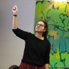 Julie Glikman lors de l'apéro "Ah ces jeunes ! Evolution de la langue française"- ATILF (UL,CNRS) ©Université de Lorraine