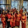 Les étudiants de l'UL en tenue traditionnellle pour la danse du dragon  Les étudiants de l'UL en tenue traditionnellle pour la danse du dragon