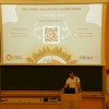 Julien, étudiant de M2 GE, introduit la journée Mot d'introduction du colloque