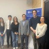 Le conférencier Myeonghun Lee entouré par les étudiants du master CoRPE du CEU De gauche à droite : Gonench Kilich, Yeongbin Lee, Maeva Hance, Myeonghun Lee, Romain Morini et Lola Fleck