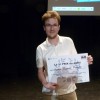  Thomas Perrot, doctorant labo Inra & Université de Lorraine vainqueur  de la finale régionale MT180 | Photo de l'Inra de Nancy-Lorraine