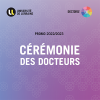 Cérémonie des docteurs 2023 Cérémonie des docteurs 2023