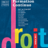 Du 12 au 16 juin 2017 - Semaine de la formation continue à la Faculté de Droit, Sciences Économiques et Gestion de Nancy