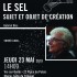 affiche le sel sujet et objet de création