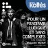 Affiche du spectacle "pur un fascisme ludique et sans complexes"