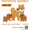 Affiche de l'atelier : "Médiation animale"