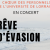 Affiche du concert du Choeur des personnels de l'Université de Lorraine